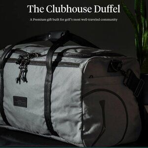 Broken Tee Society Golfers Clubhouse Duffle Bag Weekender Travel Gym Gray New
